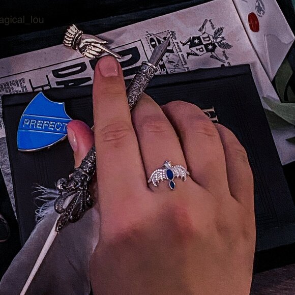 Official Harry Potter Hogwarts Ravenclaw Diadem Ring, 925 Sterling Silver - Picture 5 of 6